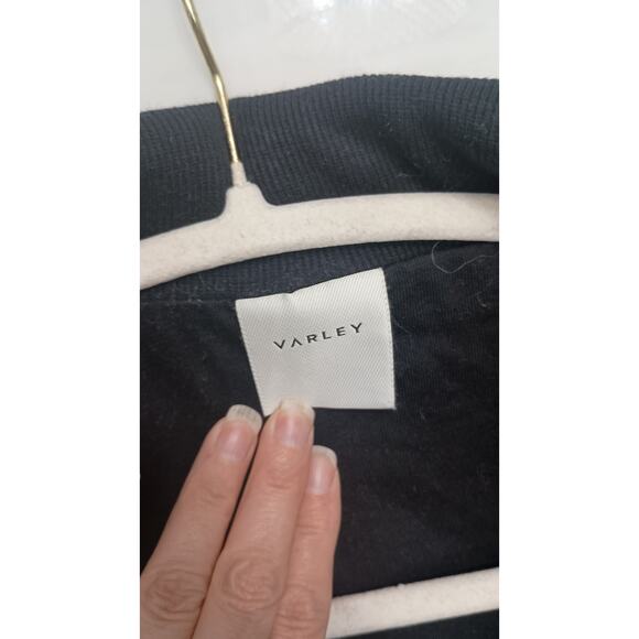 Varley Komar Longline jacket Chunky Woven Wool Blend Neutral Womens Med Warm - Picture 9 of 11